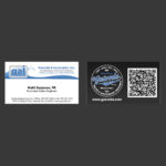Gasvoda Group Business Cards 500QTY 2" X 3.5" 14PT - Front UV COATING ONLY (logo side), Back Uncoated (name side), Custom Address Book QR Code, with FREE SHIPPING